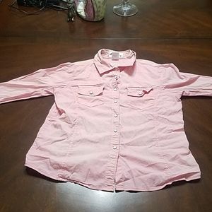 Shy Anne large girls button down shirt